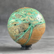 Wonderful Green Smithsonite Sphere on a Custom Stand PS 584