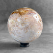 A Beautiful Lace Agate Sphere on a Custom Stand PS 585