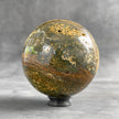 Maligano Jasper Sphere on Custom Stand – Polished Crystal Sphere, Natural Stone Decor, Unique Home Accent - PS 586