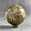 Maligano Jasper Sphere on Custom Stand – Polished Crystal Sphere, Natural Stone Decor, Unique Home Accent - PS 586