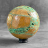 Wonderful Green Smithsonite Sphere on a Custom Stand PS 587