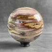 Wonderful Petrified Wood Sphere on a Custom Stand PS 588