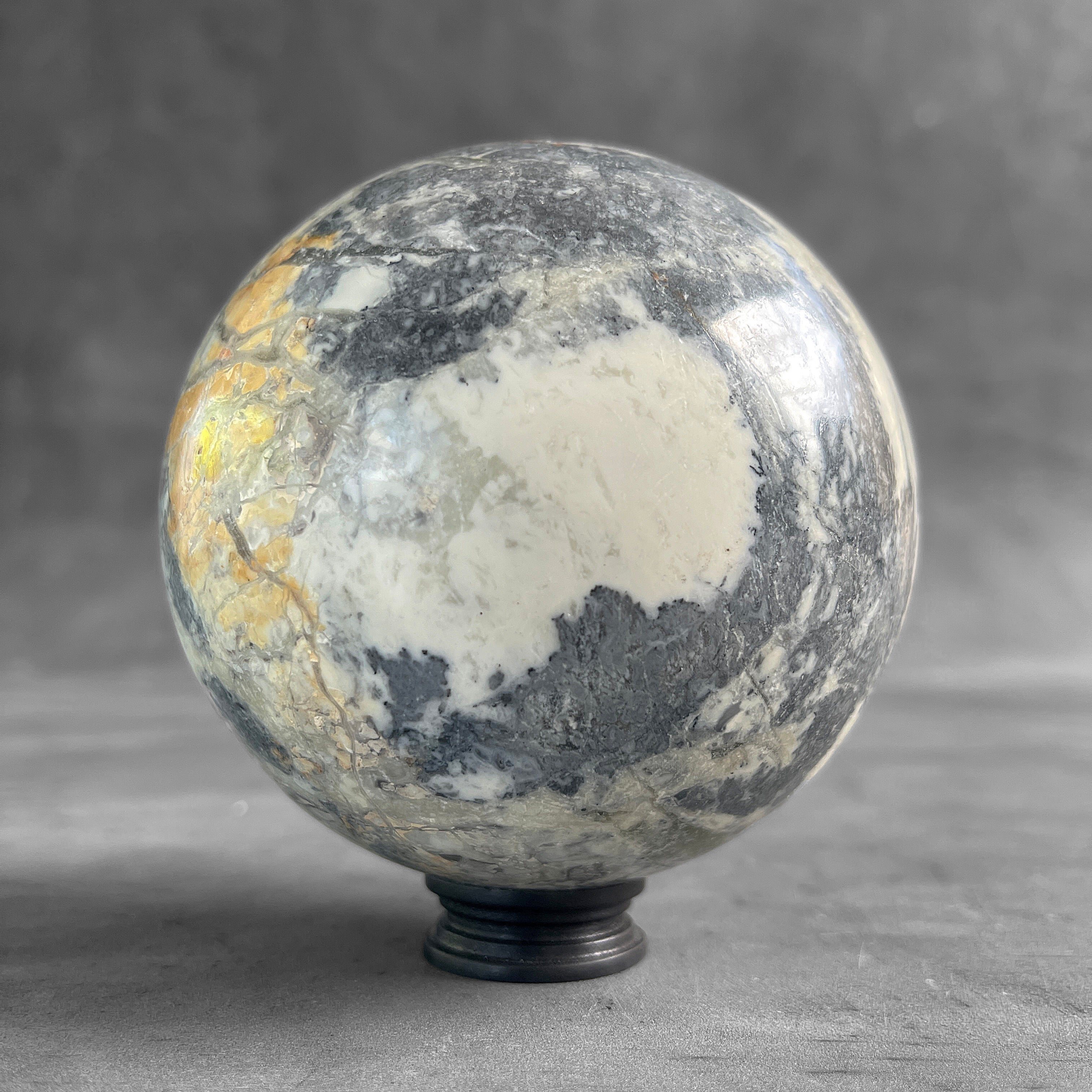 Wonderful Maligano Jasper Sphere on a Custom Stand PS 589