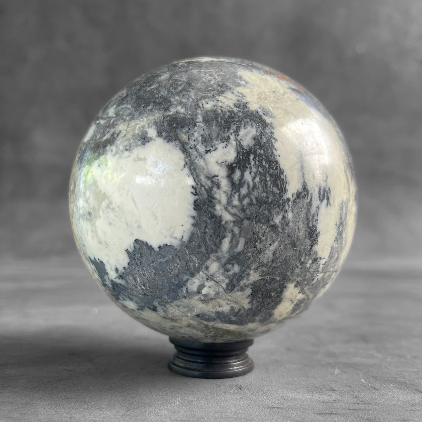 Wonderful Maligano Jasper Sphere on a Custom Stand PS 589