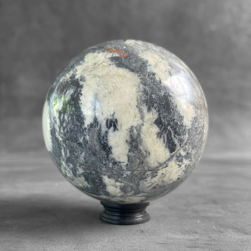 Wonderful Maligano Jasper Sphere on a Custom Stand PS 589