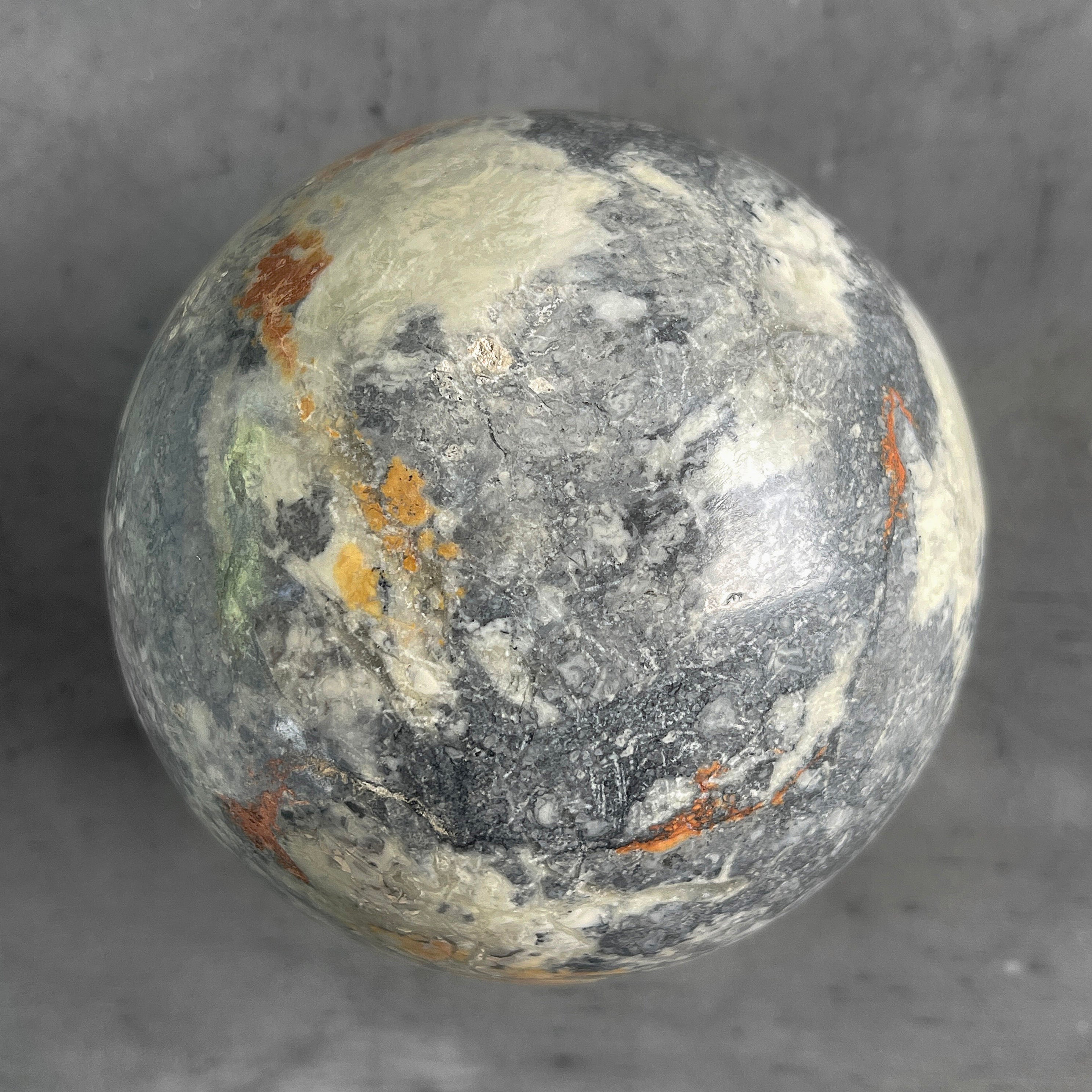 Wonderful Maligano Jasper Sphere on a Custom Stand PS 589