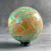 Wonderful Green Smithsonite Sphere on a Custom Stand PS 573