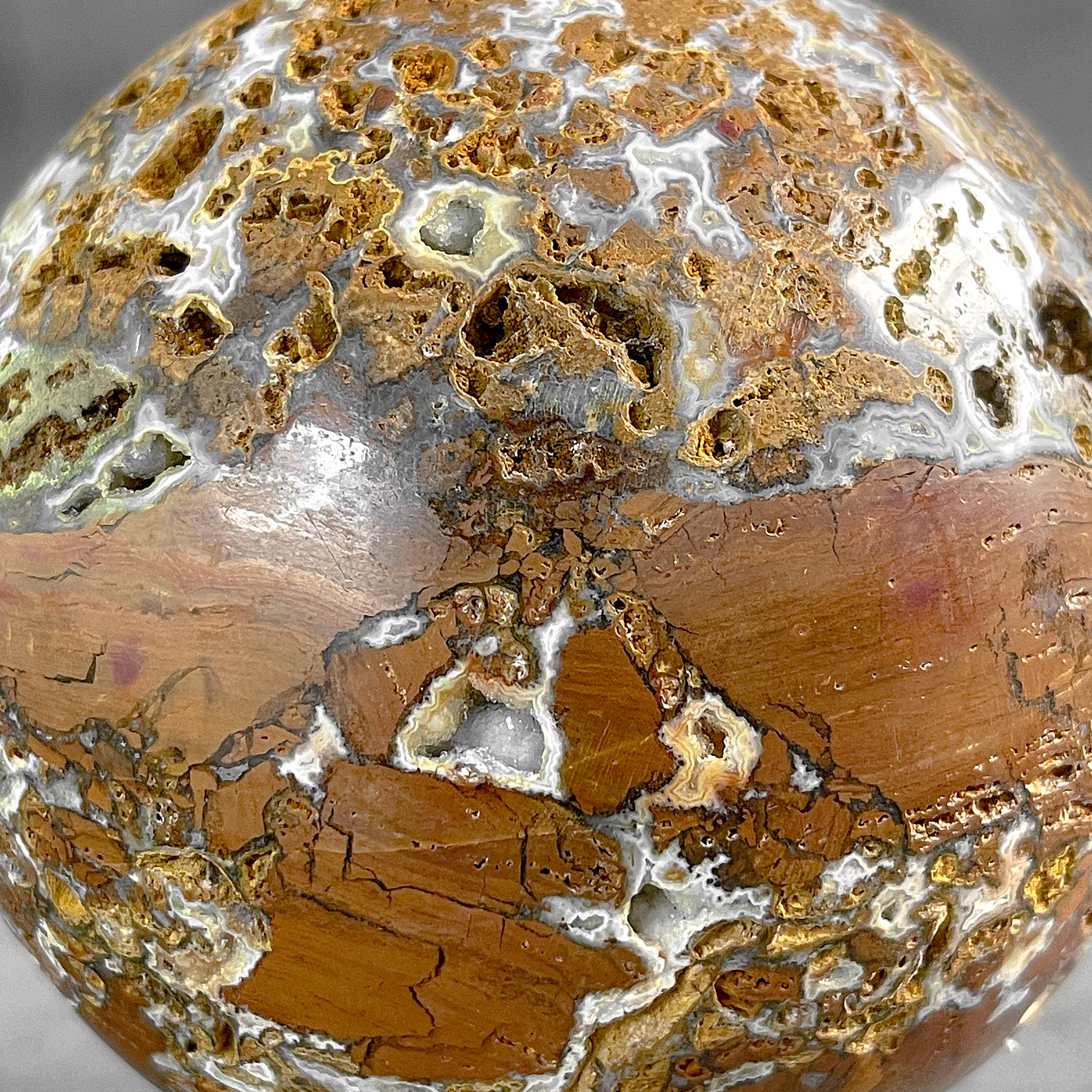 Wonderful Sphere of Red Jasper with a Custom Stand PS 575