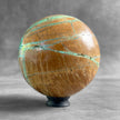 Wonderful Green Smithsonite Sphere on a Custom Stand PS 576