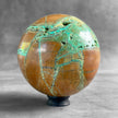 Wonderful Green Smithsonite Sphere on a Custom Stand PS 576