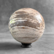 Wonderful Petrified Wood Sphere on a Custom Stand PS 577