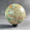 Wonderful Green Smithsonite Sphere on a Custom Stand PS 579