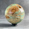 Wonderful Green Smithsonite Sphere on a Custom Stand PS 579