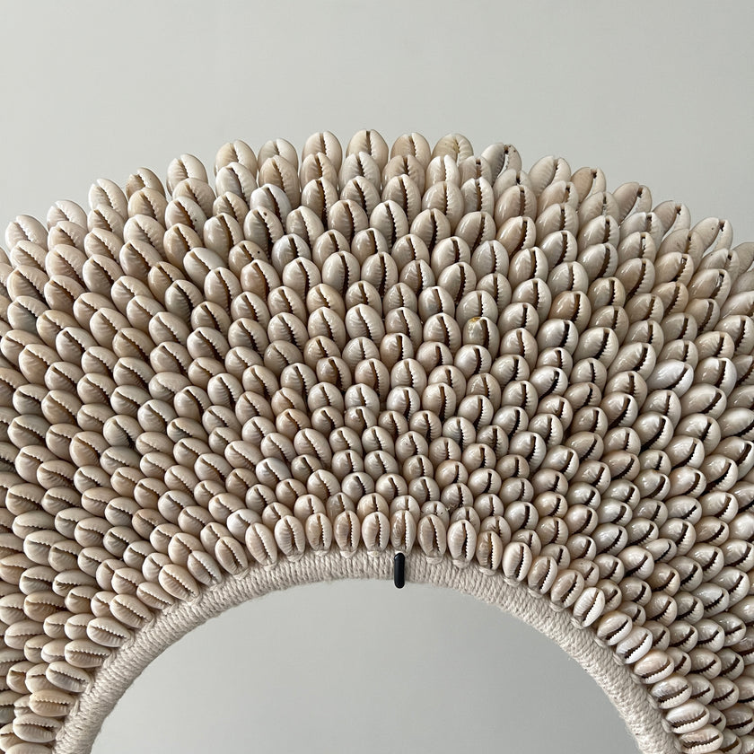 Pair of XL  Tolai Necklaces on a custom stands -5S/067