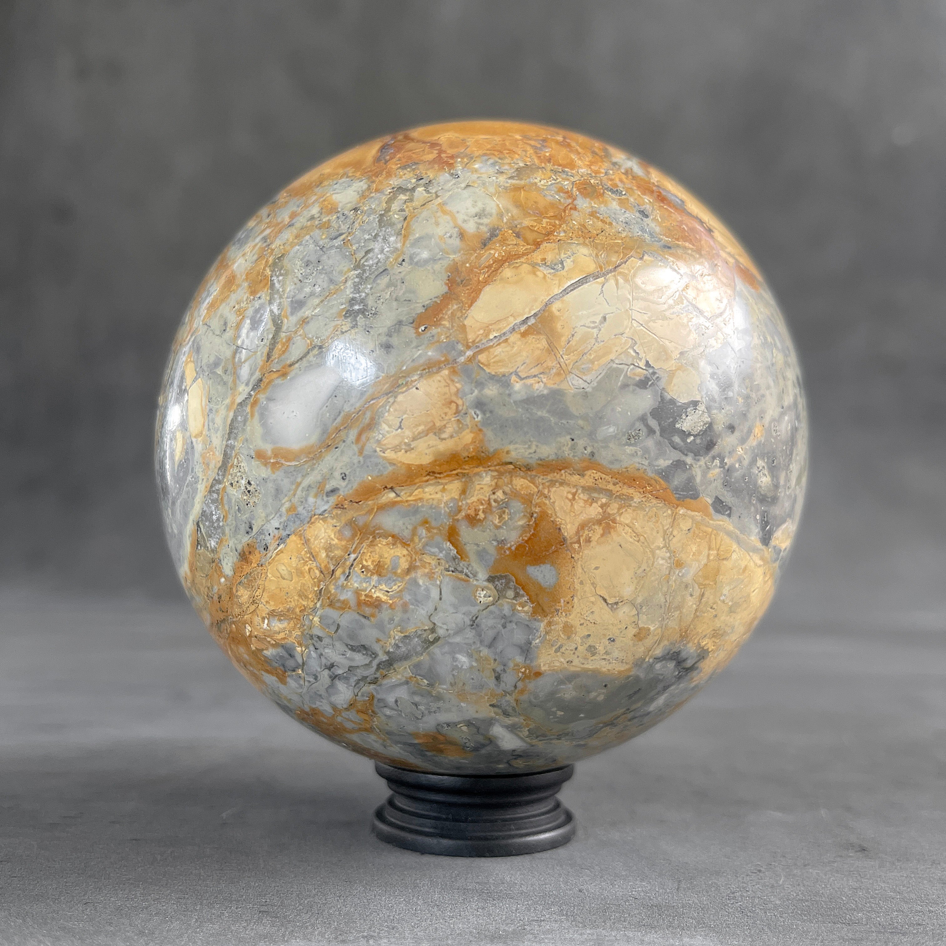 Wonderful Maligano Jasper Sphere on a Custom Stand PS 547