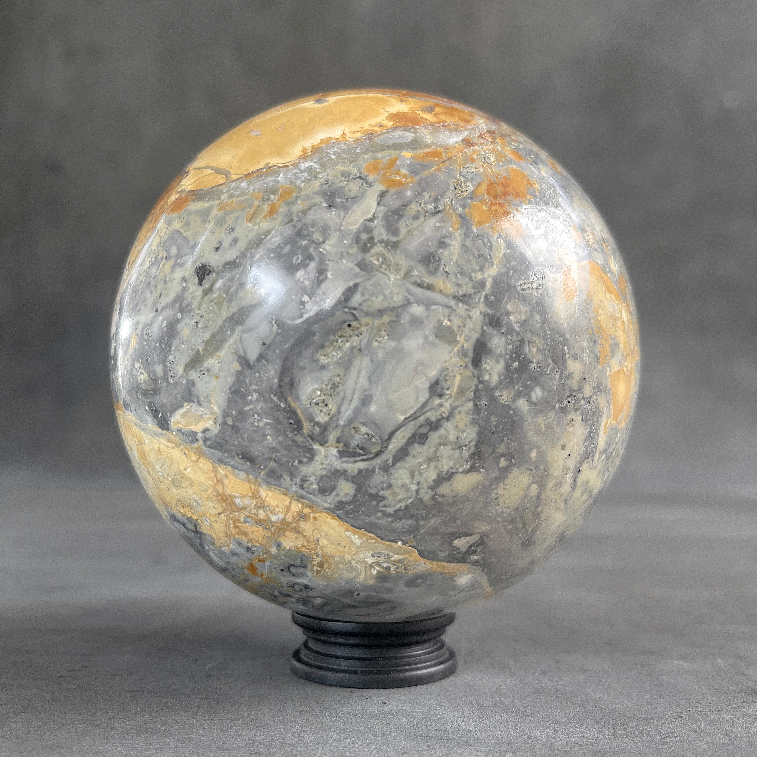 Wonderful Maligano Jasper Sphere on a Custom Stand PS 547