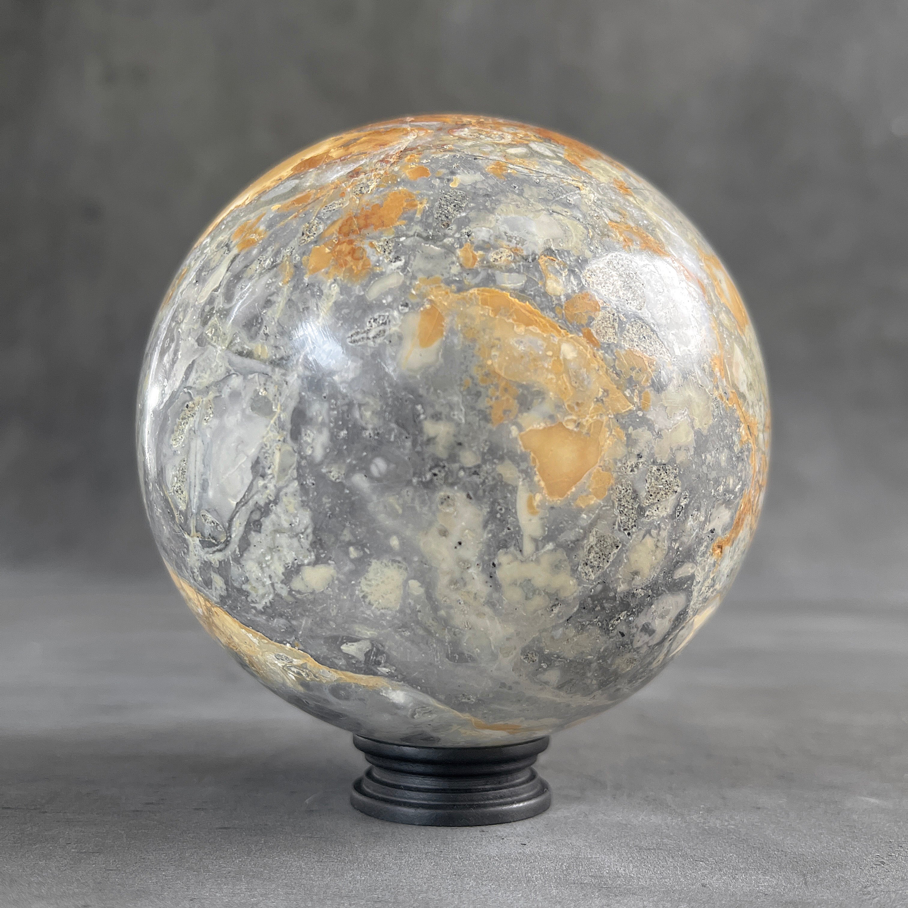 Wonderful Maligano Jasper Sphere on a Custom Stand PS 547