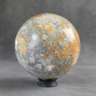 Wonderful Maligano Jasper Sphere on a Custom Stand PS 547