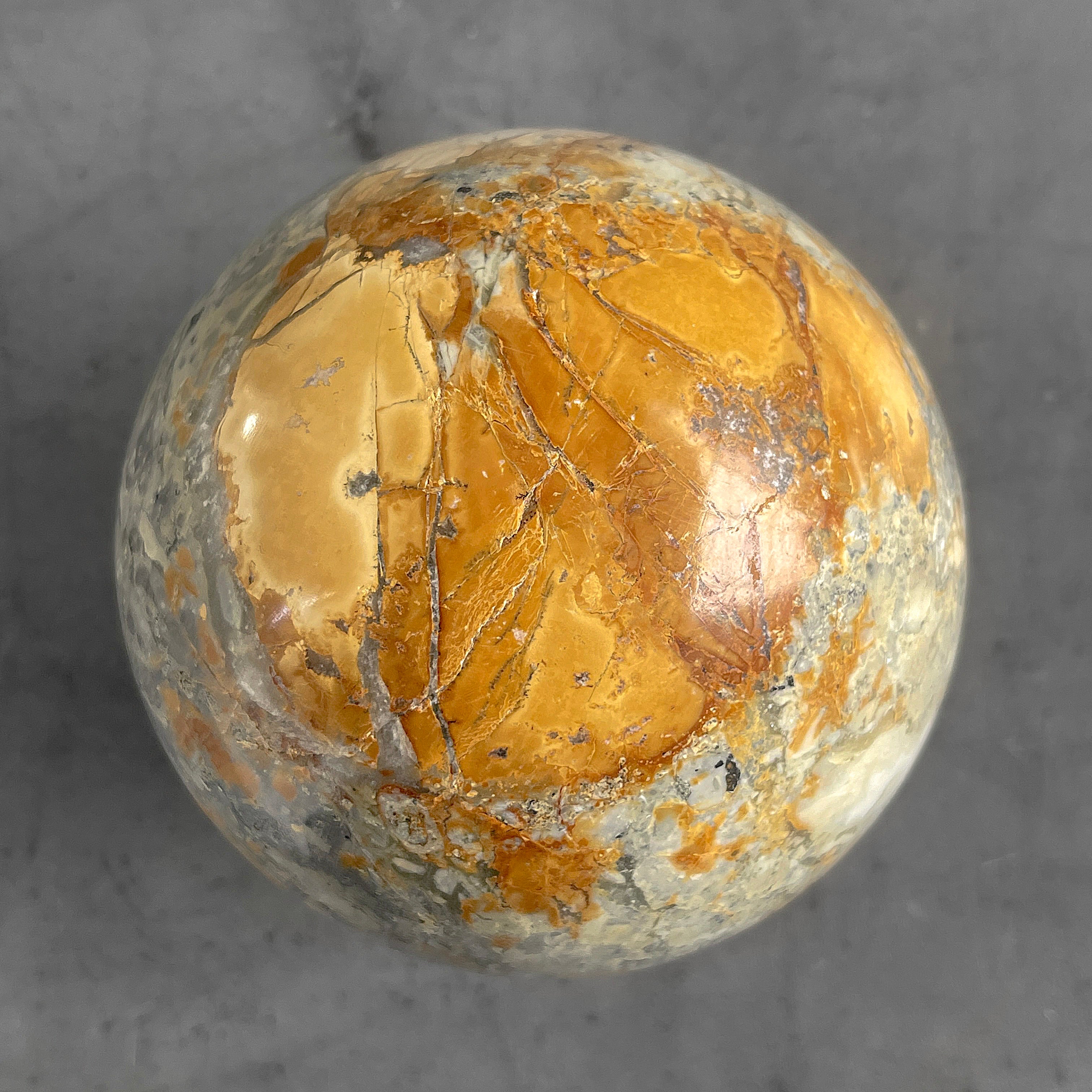 Wonderful Maligano Jasper Sphere on a Custom Stand PS 547