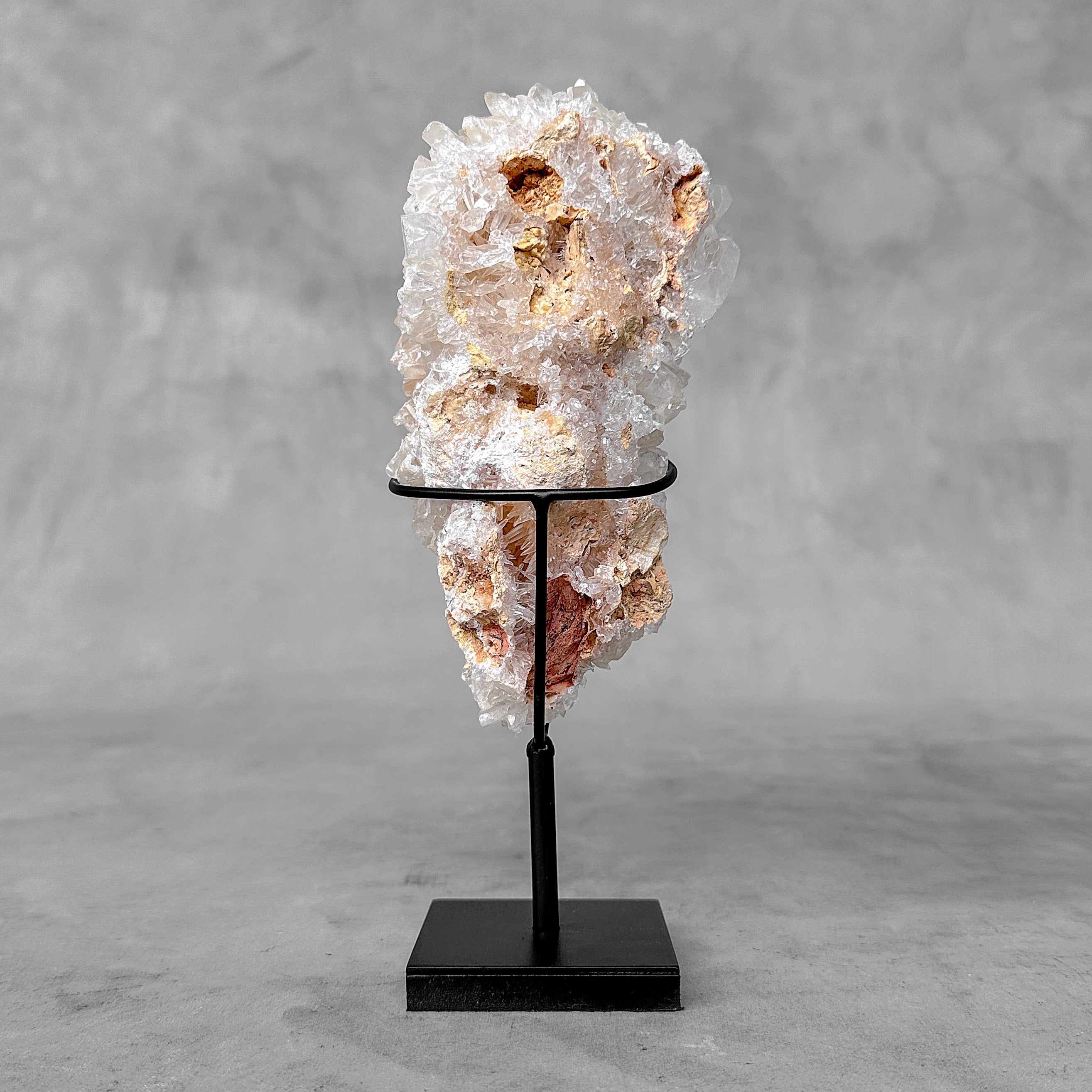 Beautiful Quartz Crystal cluster on a custom stand CC/510