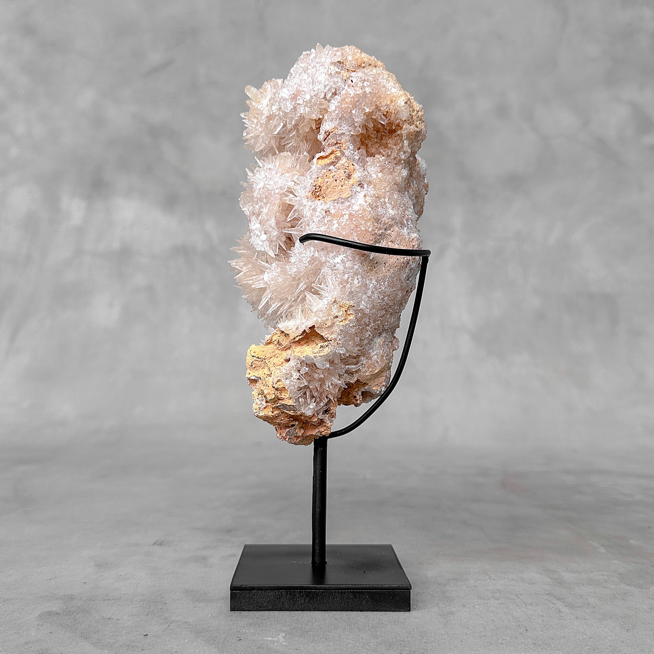 Beautiful Quartz Crystal cluster on a custom stand CC/527