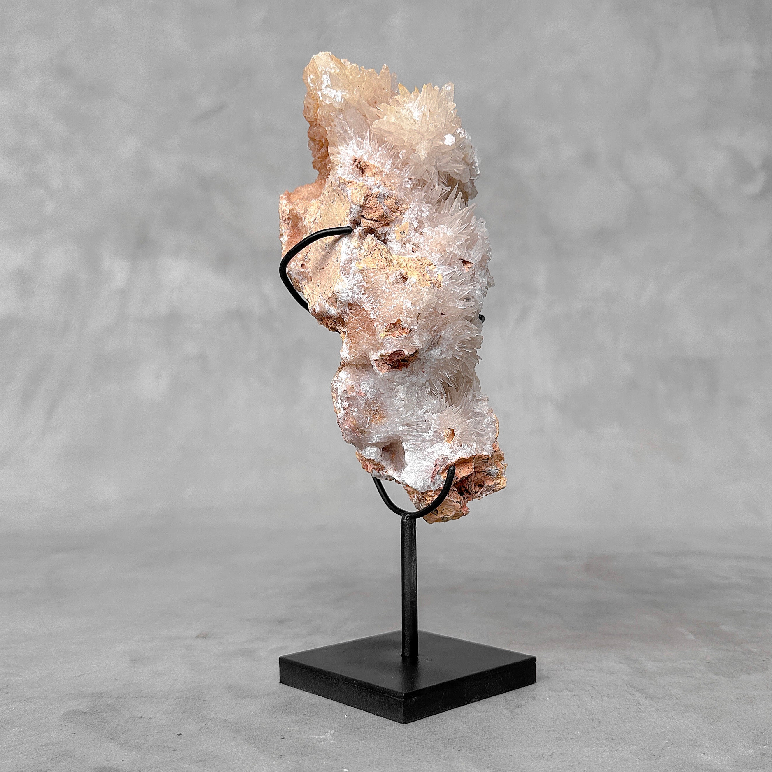 Beautiful Quartz Crystal cluster on a custom stand CC/527