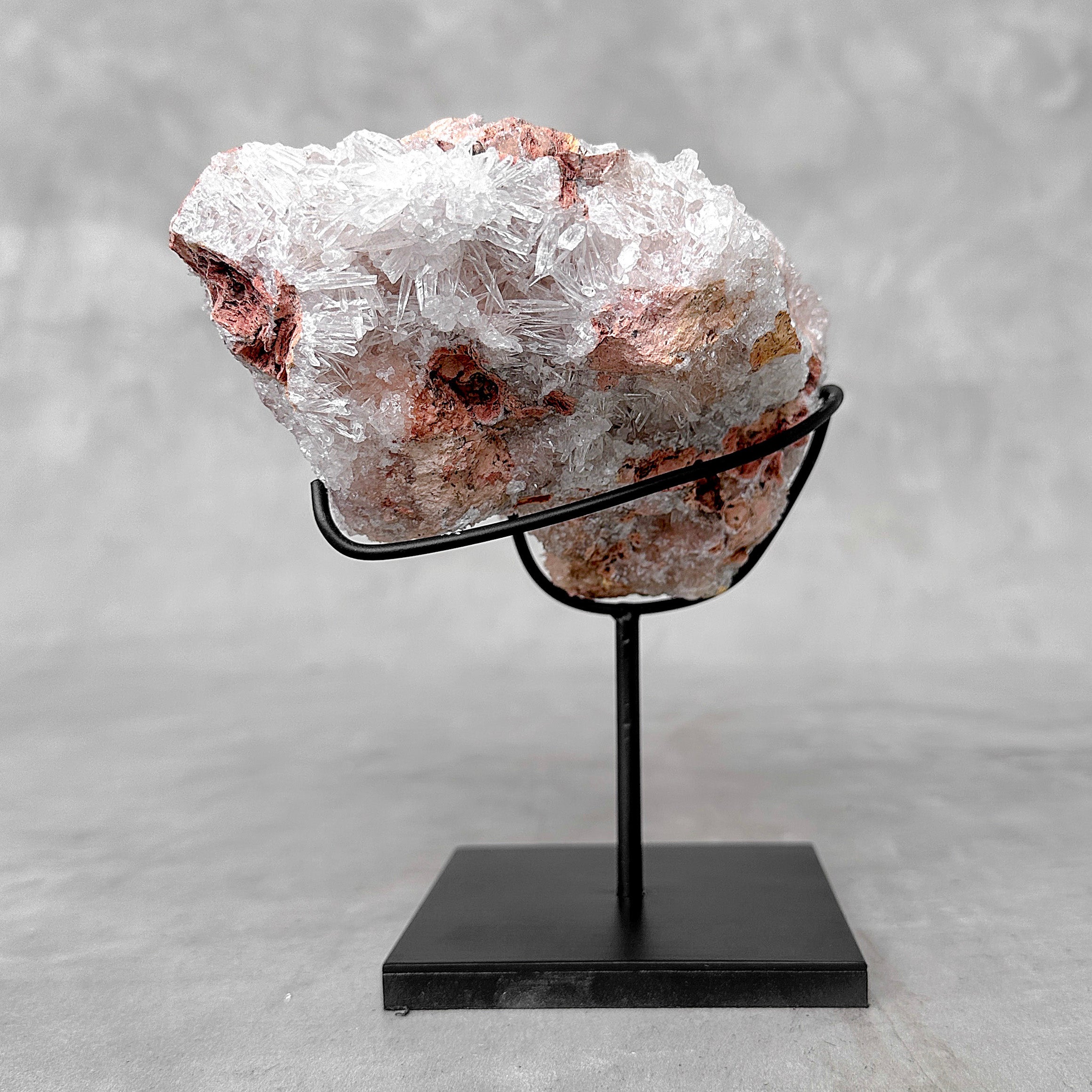 Beautiful Quartz Crystal cluster on a custom stand CC/535