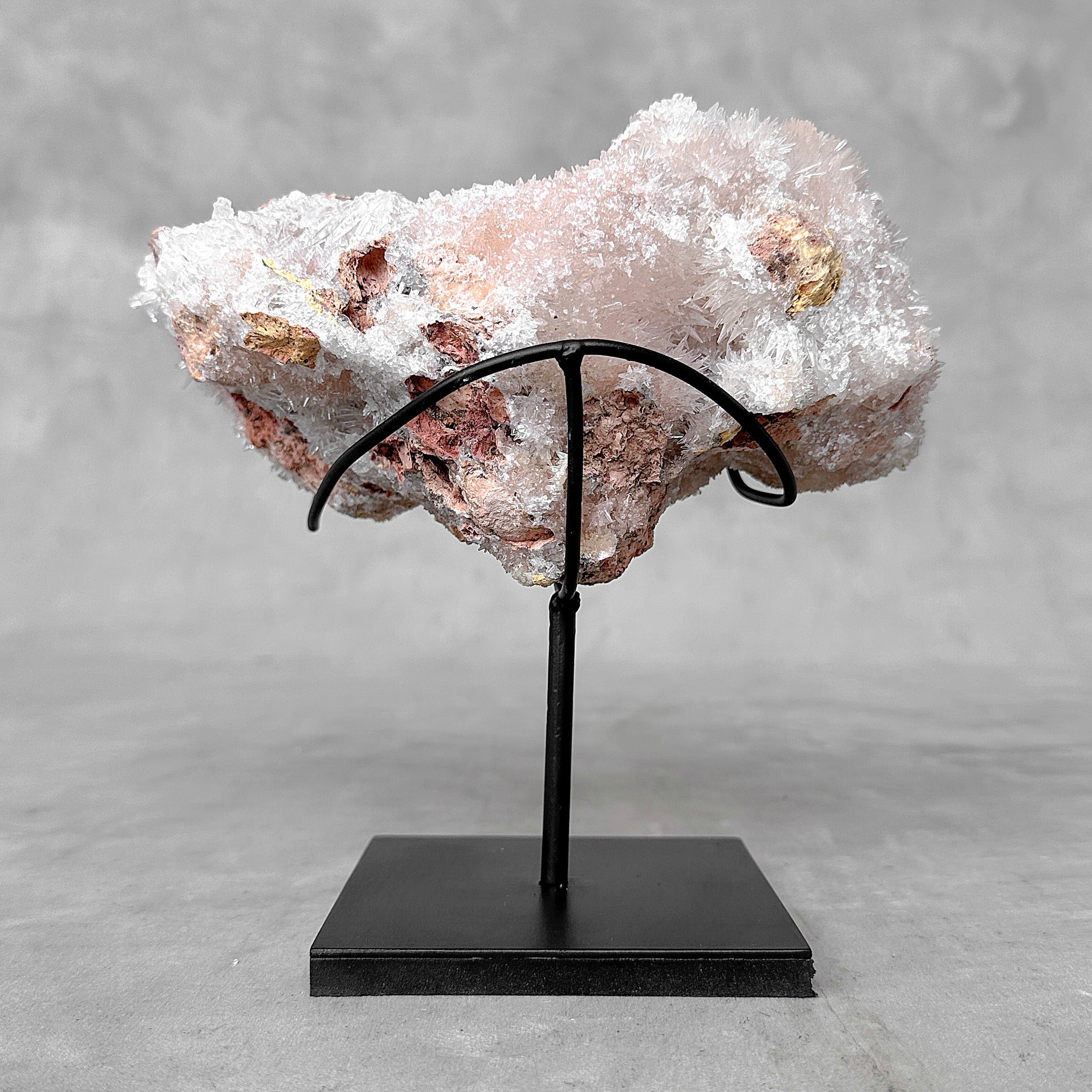 Beautiful Quartz Crystal cluster on a custom stand CC/535