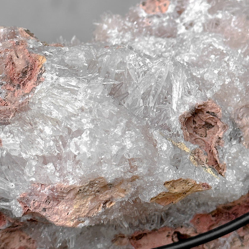 Beautiful Quartz Crystal cluster on a custom stand CC/535
