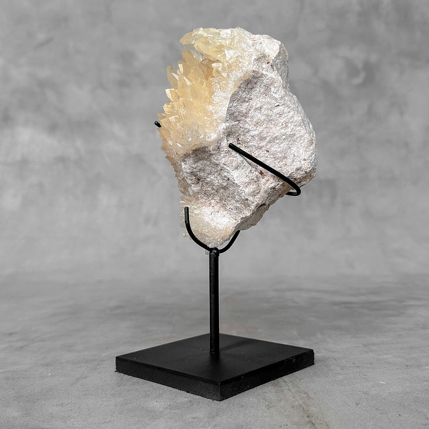 Beautiful Quartz Crystal cluster on a custom stand CC/536