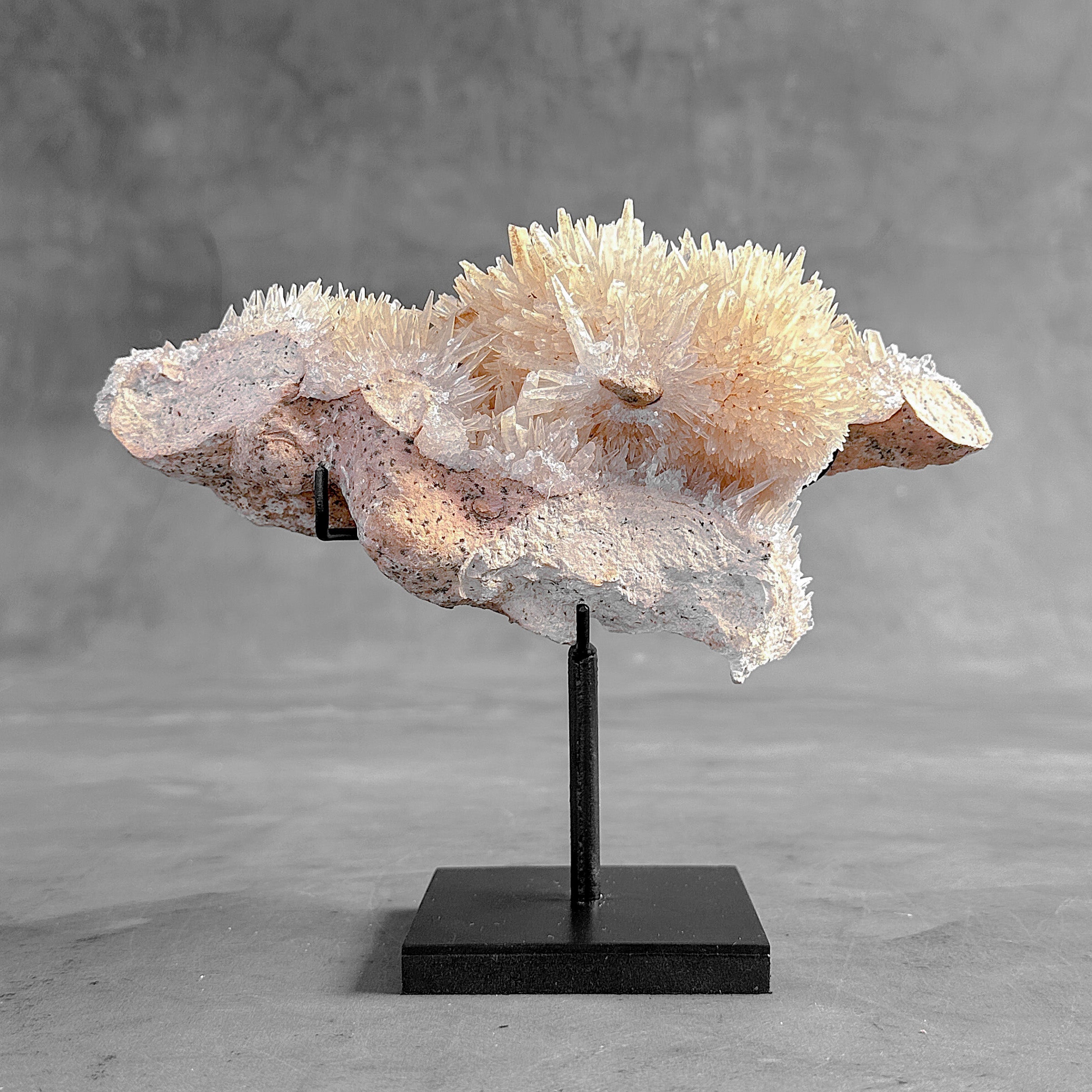 Beautiful Quartz Crystal cluster on a custom stand CC/542