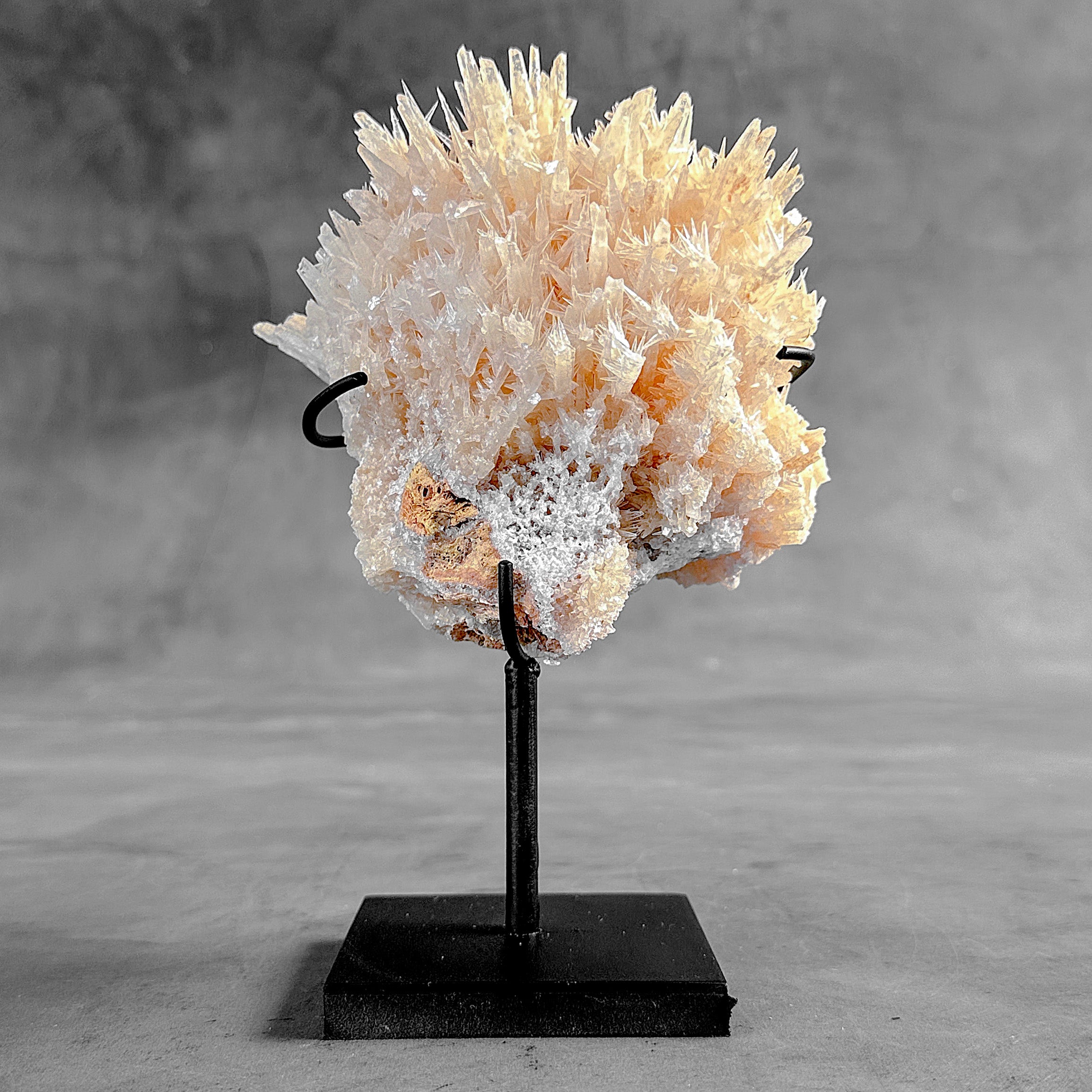 Beautiful Quartz Crystal cluster on a custom stand CC/554