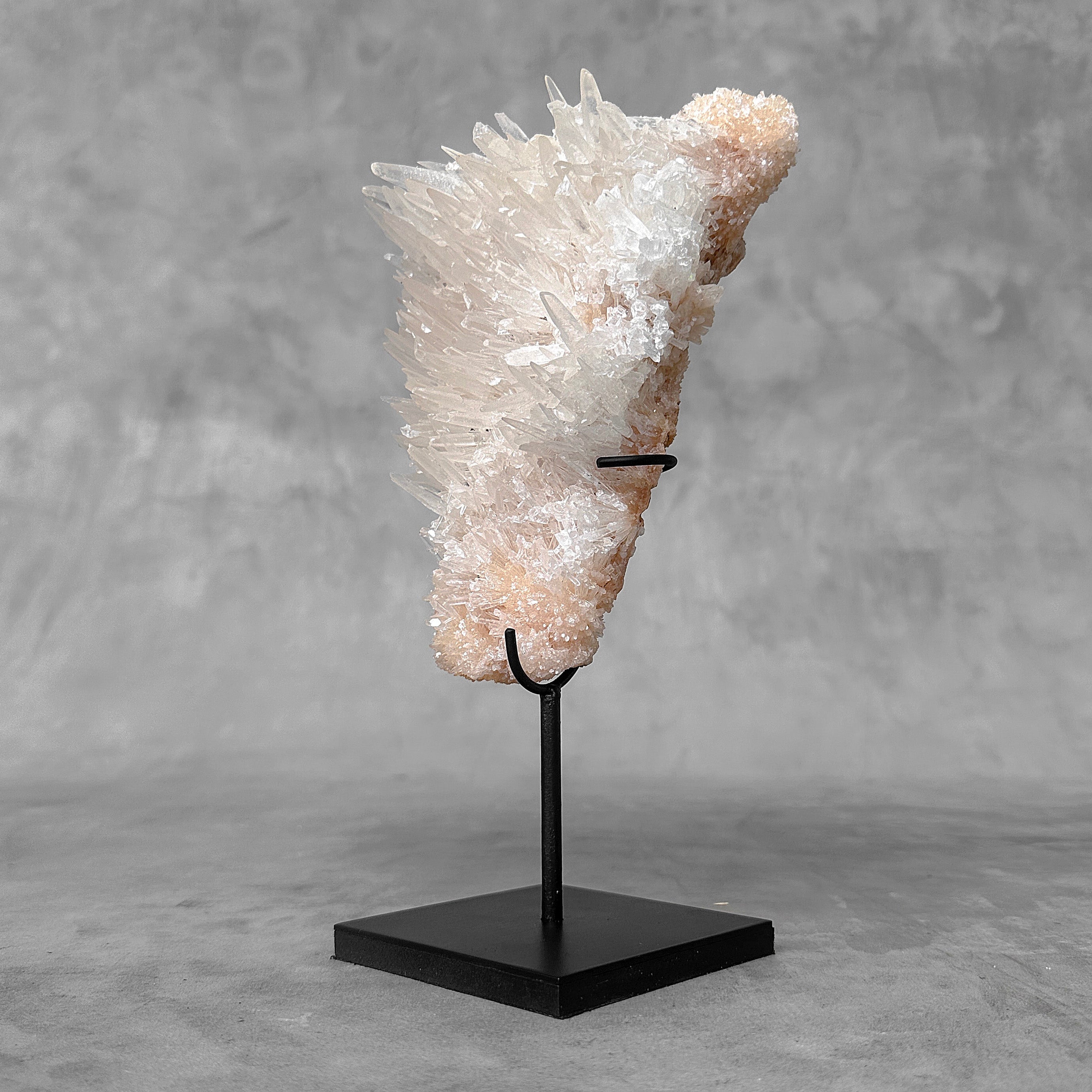 Beautiful Quartz Crystal cluster on a custom stand CC/538