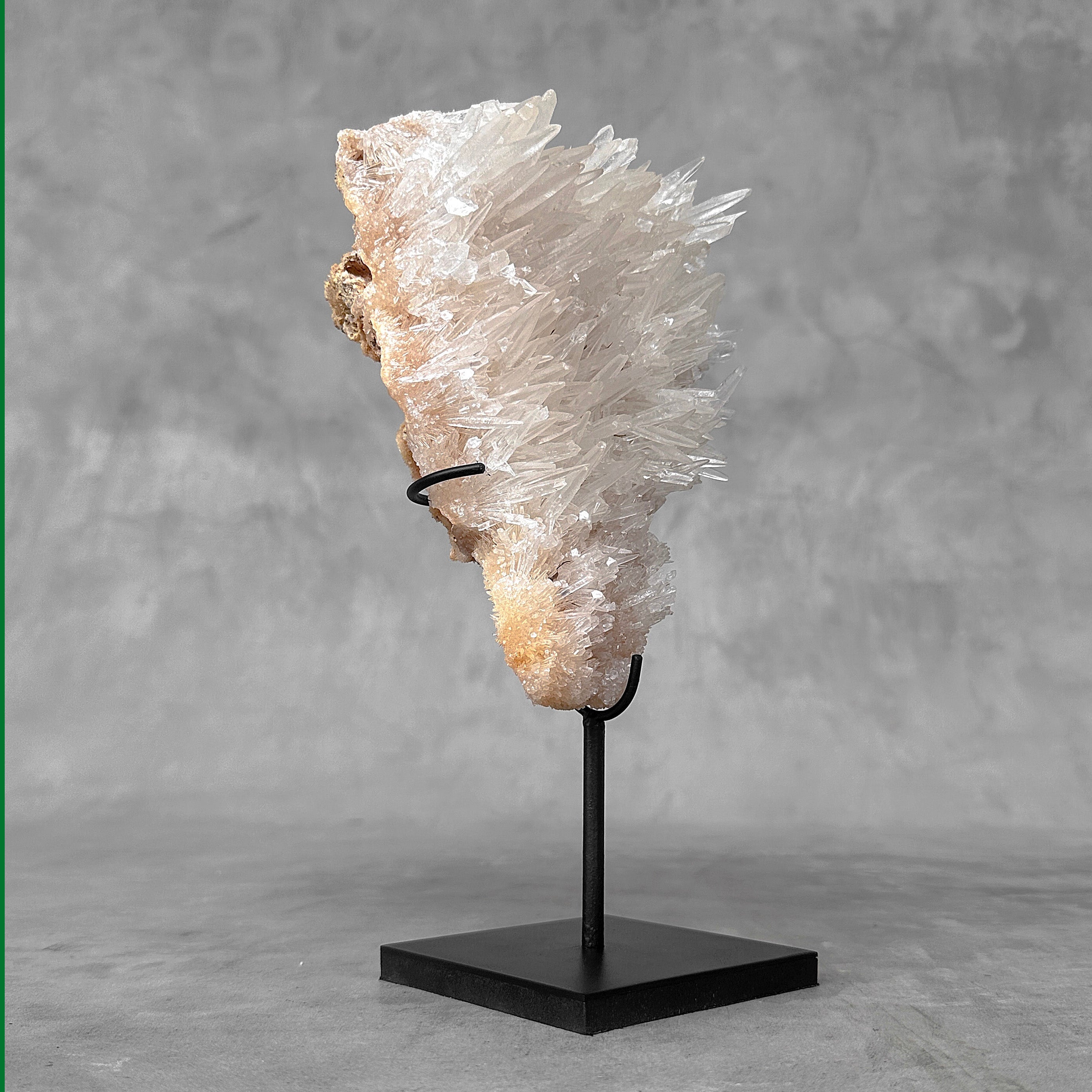 Beautiful Quartz Crystal cluster on a custom stand CC/538