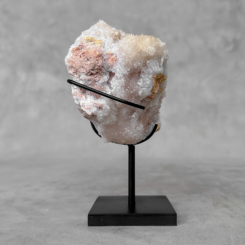 Beautiful Quartz Crystal cluster on a custom stand CC/540