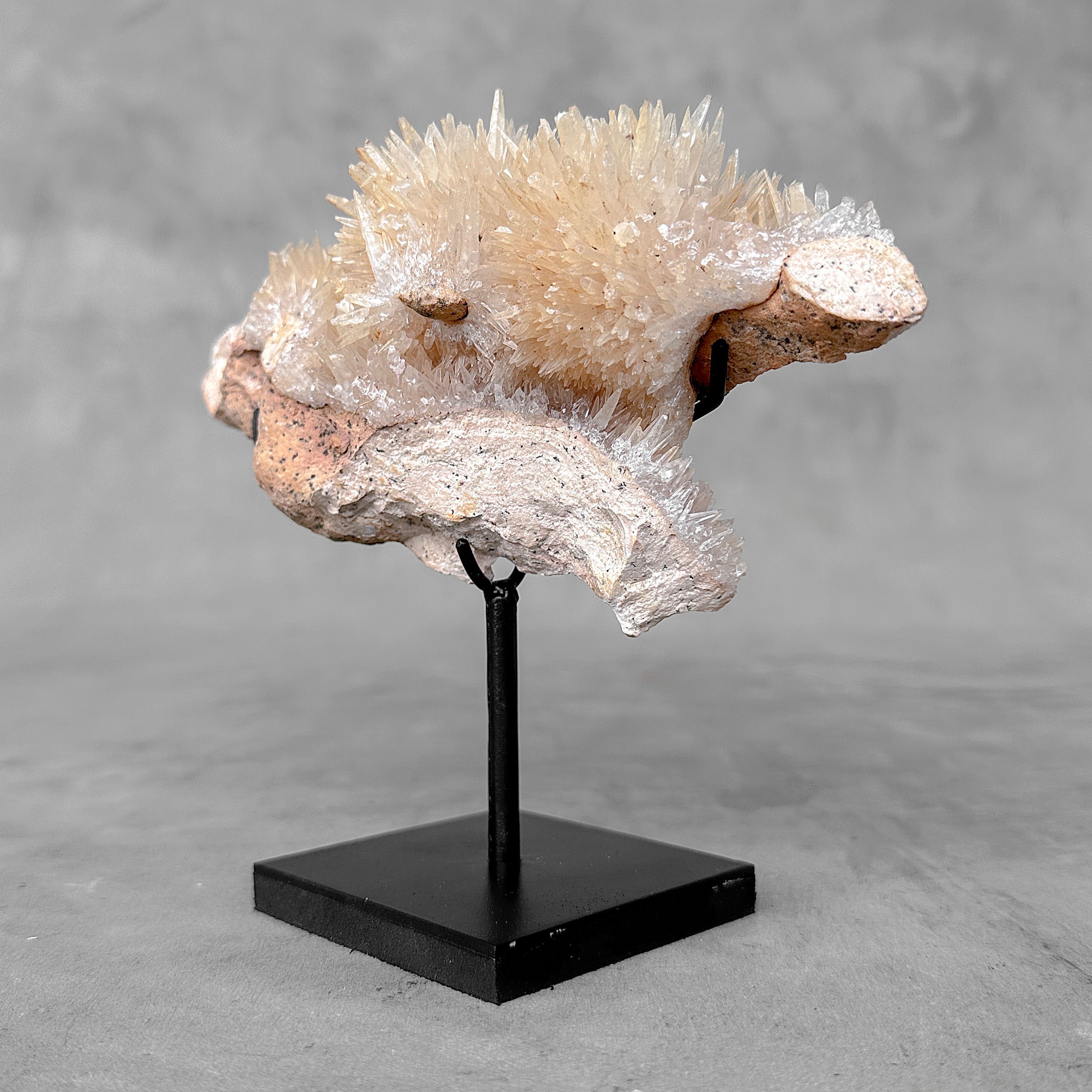 Beautiful Quartz Crystal cluster on a custom stand CC/542