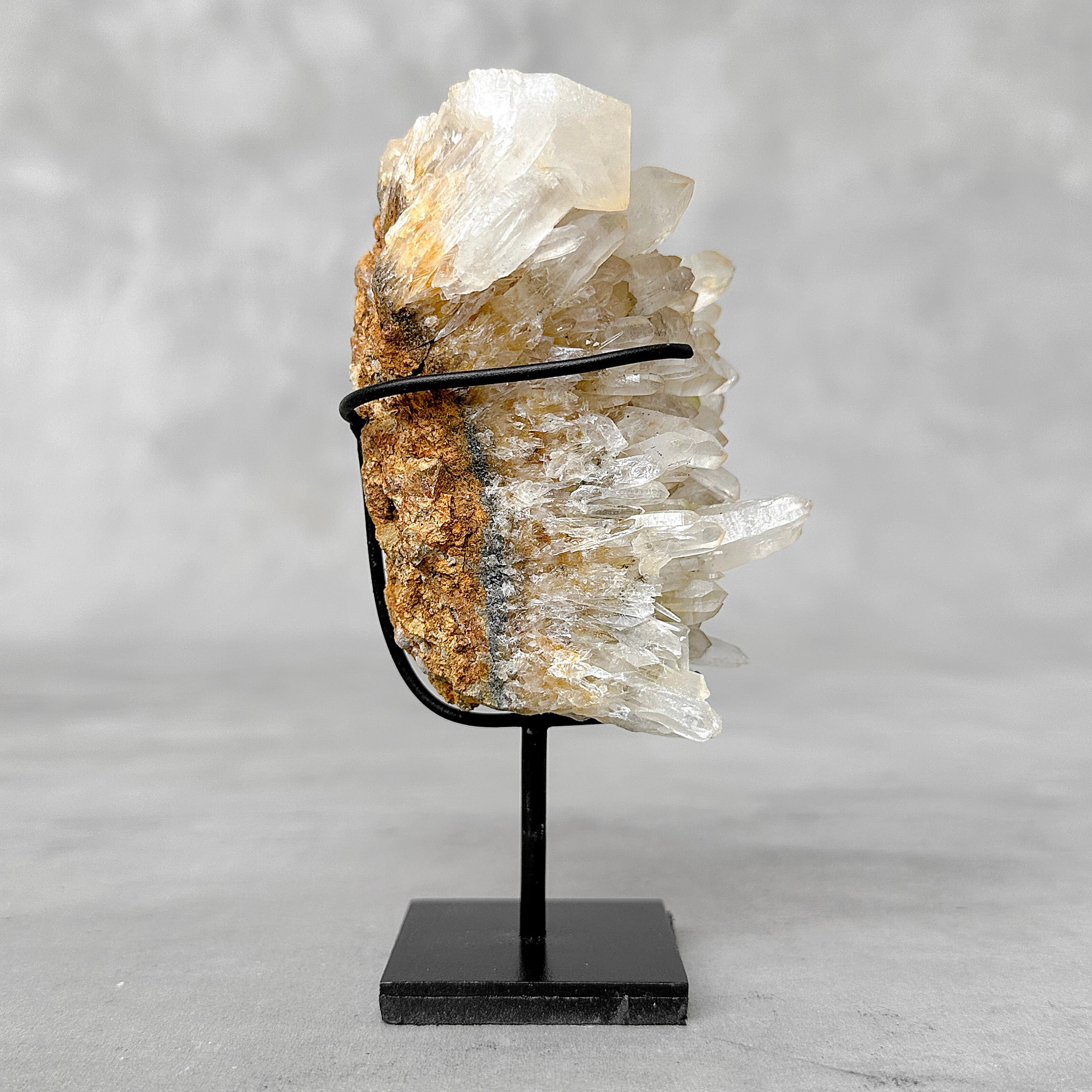 Beautiful Quartz Crystal cluster on a custom stand CC/551