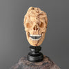 Tamarind Wooden Skull With Craved Octopus - 7J/108