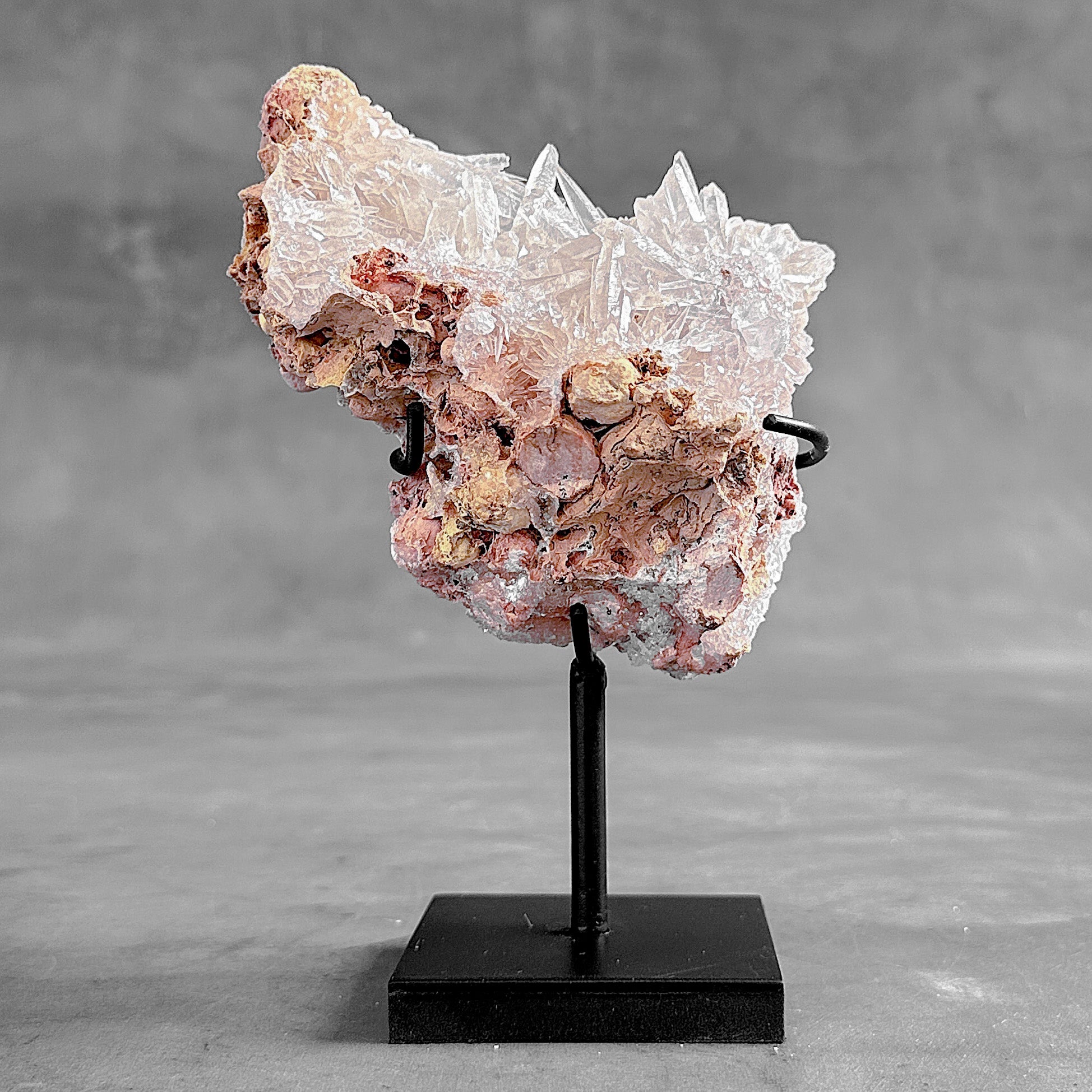 Beautiful Quartz Crystal cluster on a custom stand CC/591