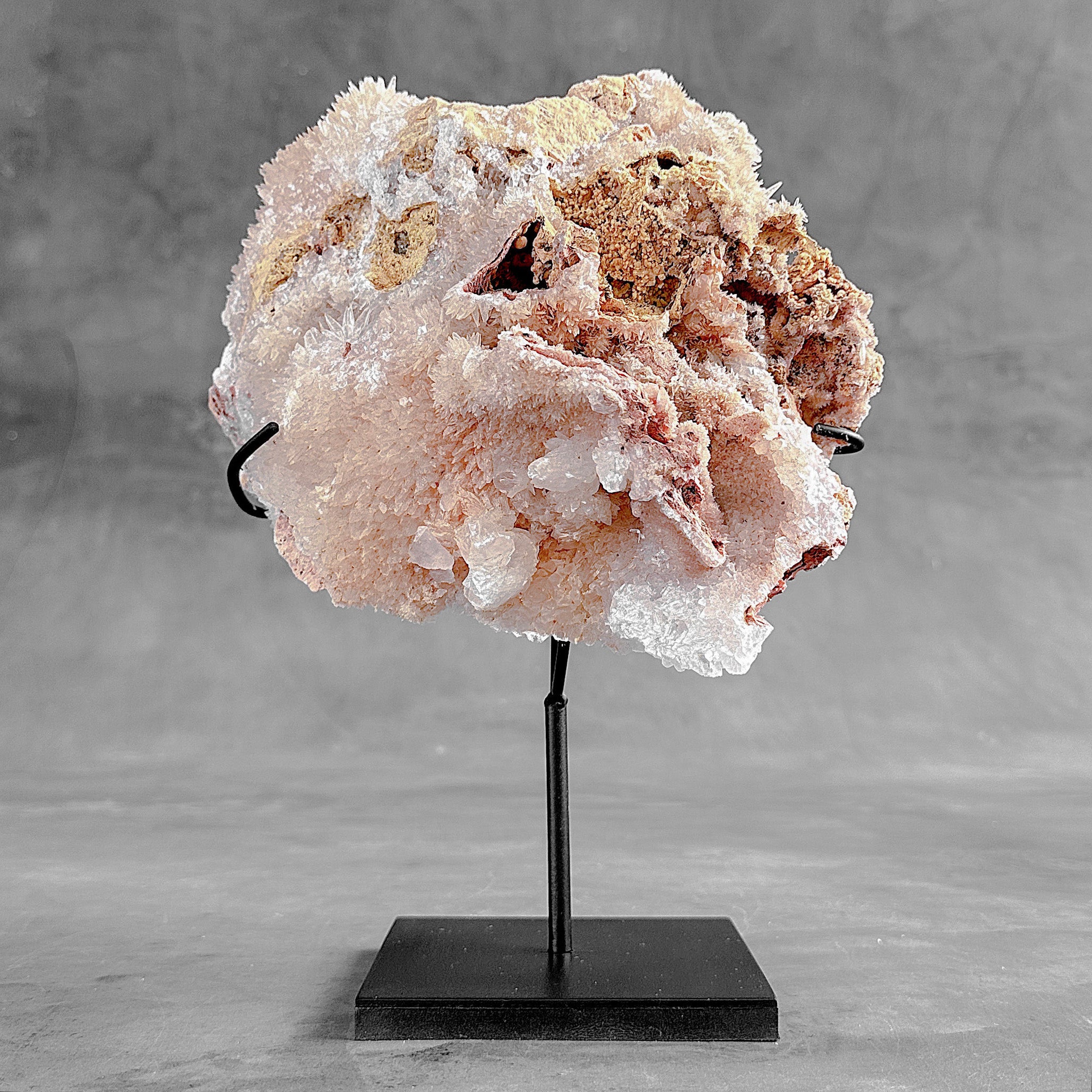 Beautiful Quartz Crystal cluster on a custom stand CC/594