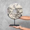 Marble Disc Grey  carving 9H/061