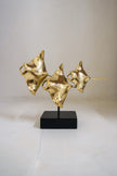 Manta Ray Family 3 Polished Bronze