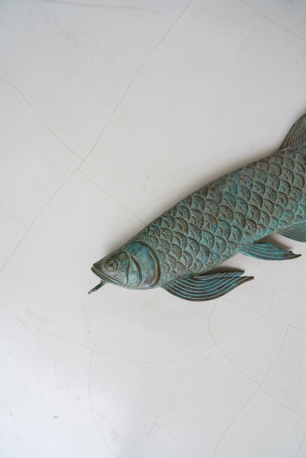 Arowana Fish Patinated Bronze