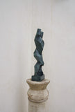 Lady Cubist Patinated Blue Bronze