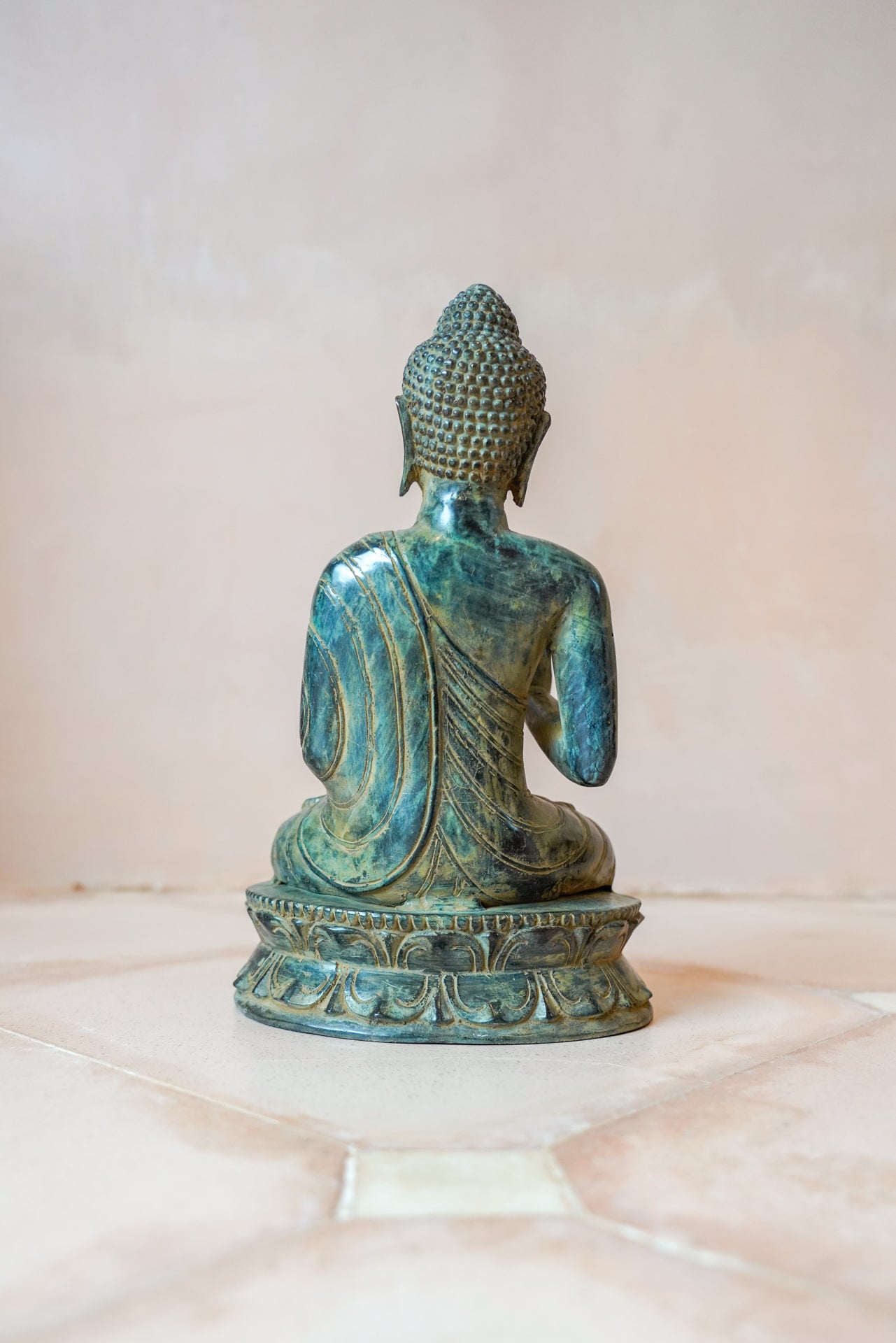 Buddha Vitarka Mudra Patinated Bronze