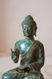 Buddha Vitarka Mudra Patinated Bronze