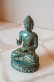 Buddha Vitarka Mudra Patinated Bronze