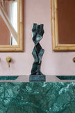 Lady Cubist Patinated Blue Bronze