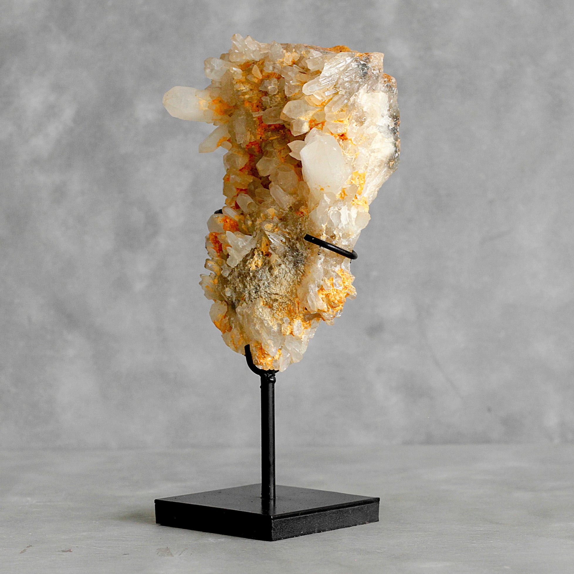 Beautiful Quartz Crystal cluster on a custom stand CC/144