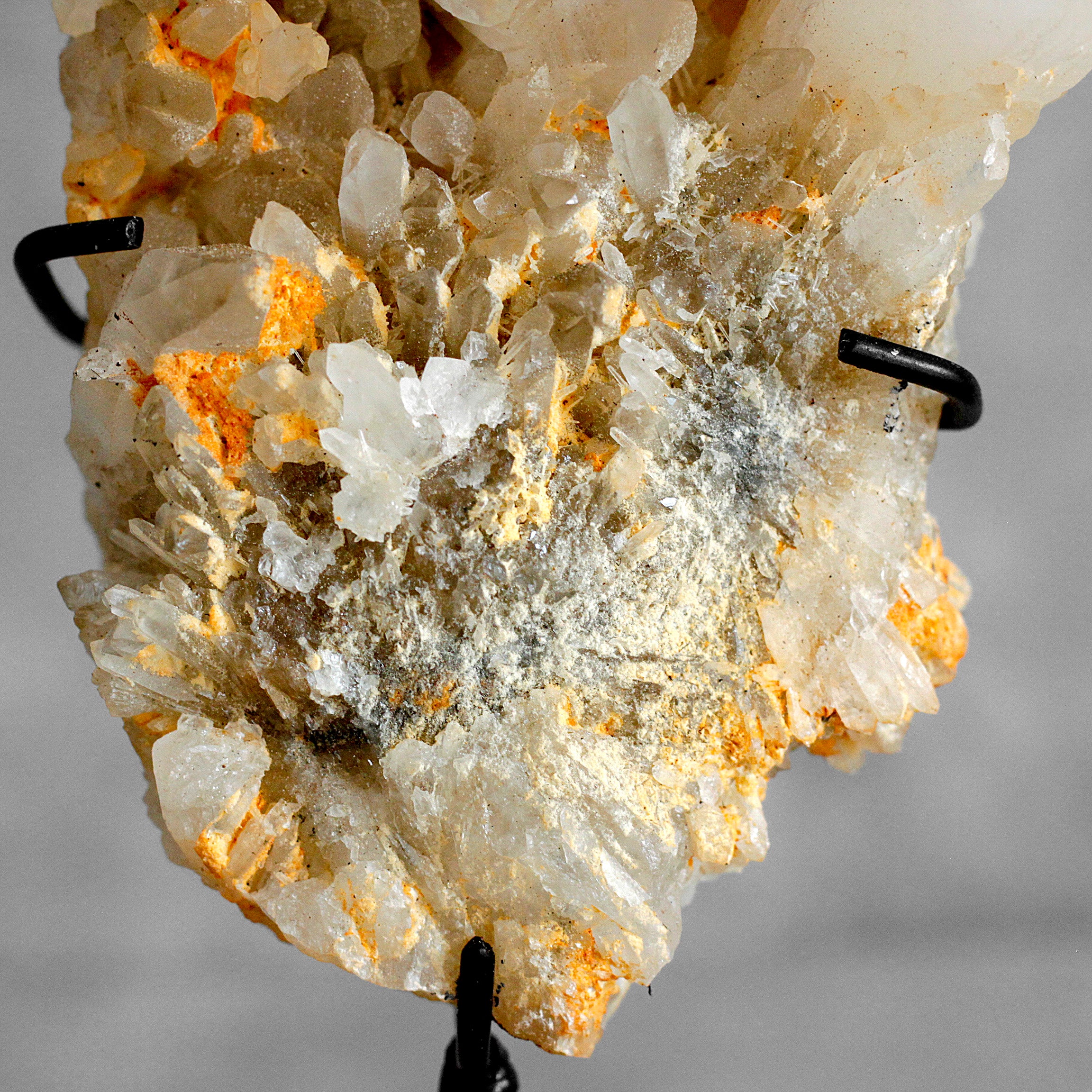 Beautiful Quartz Crystal cluster on a custom stand CC/144